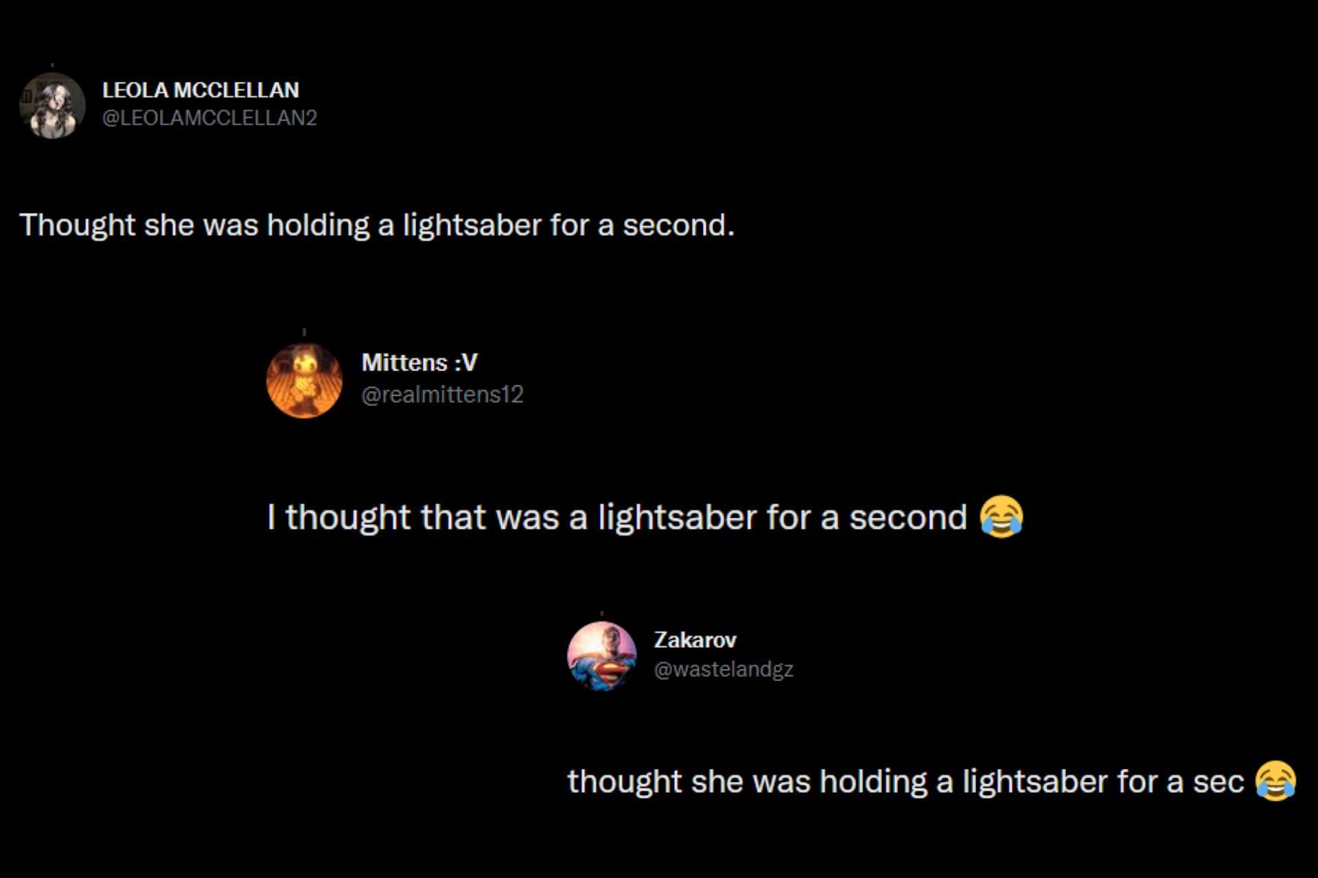 A still of fan tweets on the latest image from The Last of Us (Via Twitter)